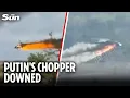 Download Lagu Russian Mi-8 helicopter plummets to ground in flames after Ukrainian drone strike