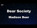 Download Lagu Dear Society - Madison Beer Karaoke 【No Guide Melody】 Instrumental