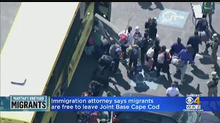 Immigration attorney says migrants are free to leave Joint Base Cape Cod