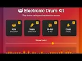 Electronic Drum Kit using HTML CSS JavaScript Interactive Music Web Project