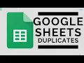 Google Sheets - Find Duplicates Two Different Methods