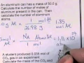 Mole Worksheet Selected Answers