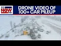 Lagu VIDEO: Insane 100+ car pileup in Michigan snow storm