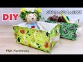 DIY FABRIC STORAGE BASKET SEWING TUTORIAL FABRIC BASKET MAKING IDEAS EASILY AT HOME