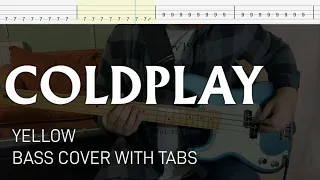 Download Coldplay - Yellow (Bass Cover with Tabs) MP3