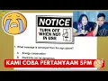 Lagu TIDAK MAU LAGI 😭 COBA SOALAN TES SPM MALAYSIA 🇲🇾