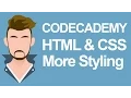Codecademy HTML CSS More styling