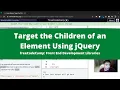 Target the Children of an Element Using jQuery jQuery freeCodeCamp Tutorial