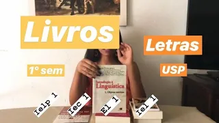 LIVROS 1ºSemestre - LETRAS USP (ciclo básico).