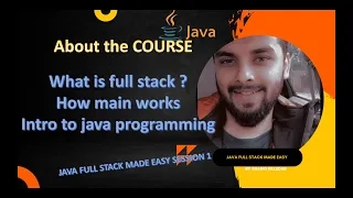 java full stack made easy session 1