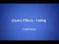 jQuery effects - fading