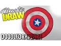 How to Draw the Captain America Shield Step By Step - Easy DoodleDrawArt