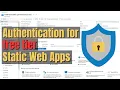 How to Add Authentication to Free Tier Static Web Apps in Azure