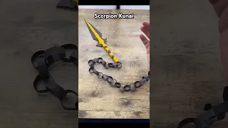 SCORPION KUNAI EASY ORIGAMI WORLD CRAFT TUTORIAL HOW TO MAKE KUNAI PAPER WEAPON MORTAL KOMBAT ART 