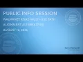 Public Info Session Wauwinet Road Multi-use Path Alignment Alternatives - August 12 2026
