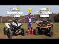 Can Am Gen Outlander 1000R vs Renegade 1000R Shootout Gen 3 vw Gen 2