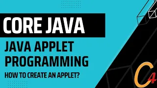 031 JAVA Applet Programming How to create an Applet