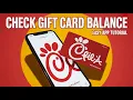 How to Check Balance on Chick-fil-A Gift Card - App