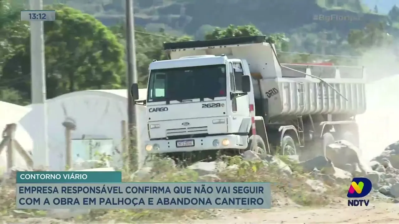 Funcionários das obras do contorno viário da Grande Florianópolis alegam demissão em massa