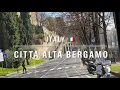 ITALY - CITTA ALTA BERGAMO Hilltop medieval town surrounded by 16th-century defensive walls