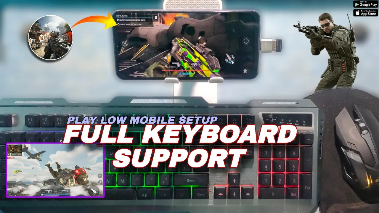 Keyboard Se Game Kaise Khele Battleops Mobile Gameplay 🎮 Full Action Keyboard&Mouse