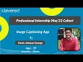 Professional Internship May 23 Cohort Image Captioning App Clevered