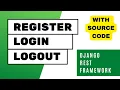 Django REST Framework User Register Login Logout API