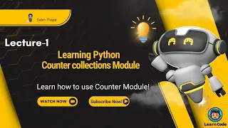 Python Collections Module Counter Explained Lecture 1 for Beginners