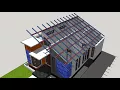 Download Lagu Konstruksi Atap Miring Desain Rumah Minimalis #AM01