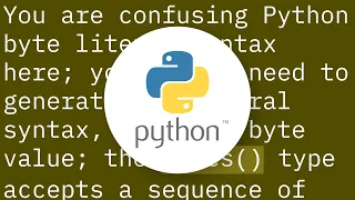 Python 3 - on converting from ints to bytes and then concatenating them for serial transmission