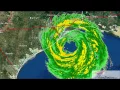 2008 Hurricane Ike Landfall Doppler Radar Time Lapse