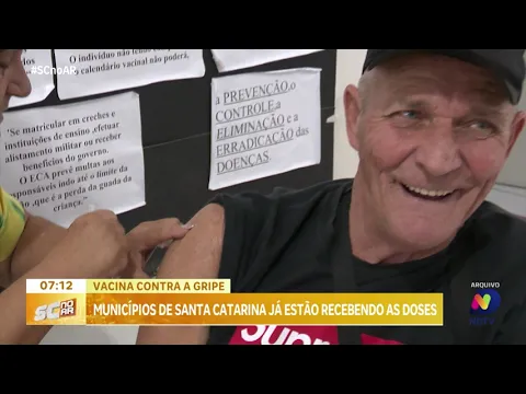 Santa Catarina inicia distribuição de doses da vacina contra a gripe