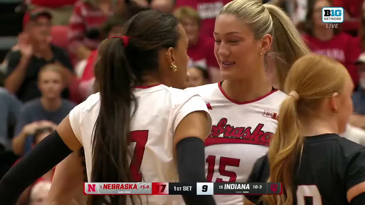 FULL GAME: #1 Nebraska Cornhuskers at #15 Indiana | NCAA women's college volleyball Harper Murray