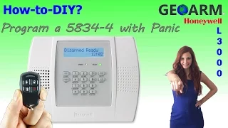 Honeywell 5834-4 - How to Program with a Panic Button L3000 System
