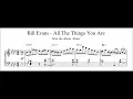 Bill Evans Rhythmic Displacement on All the Things You Are - Piano Transcription