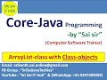 200 ArrayList class with User-Defined Class objects Java Collections Framework List interface
