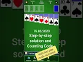 Mobilityware Solitaire Daily Challenge 19 06 2020 step-by-step solution and Counting Code