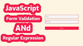 Javascript Regular Expression in Bangla REGEX Form Validation Email Password Validation