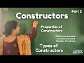 Constructor - Part II ICSE