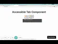 Accessible tabs