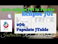 Eclipse GUI Populate JTable