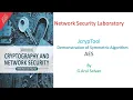 JCrypTool Tutorial - Demo Symmetric Algorithm-AES Advanced Encryption Standard