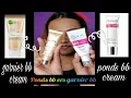Garnier bb cream vrs Ponds bb cream ||#shorts#youtubeshorts||Anushka anu||