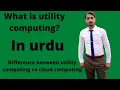 what is utility computing difference between utility computing and cloud computing