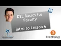 OCU D2L Basics Lesson 6 Intro