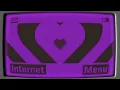 Black and Purple Y2k Nokia Monochrome Heart Background 1 Hour Looped
