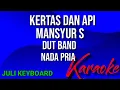 Download Lagu KERTAS DAN API - Mansyur S | karaoke nada pria | lirik  | dutband