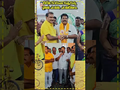 వైసీపీకి రాజీనామా చేసి టిడిపిలో చేరారు....