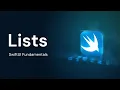 SwiftUI List Explained Sections Delete Reorder Multi-Select