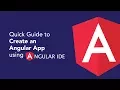 Tutorial - Create an Angular App Using Angular IDE
